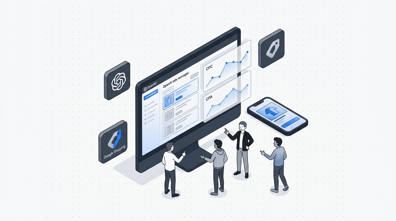 anuncios de ChatGPT - OpenAI acelera los anuncios de ChatGPT con feeds y 1 millón de SKUs